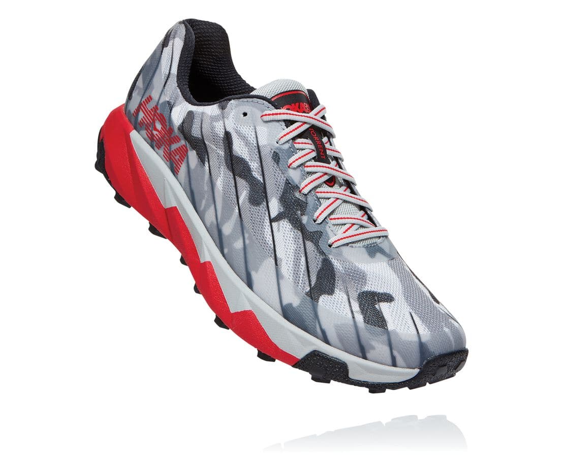 Hoka One One All Gender Hoka X Xterra Torrent Philippines - Ladies Trail Running Shoes - Grey Camo |